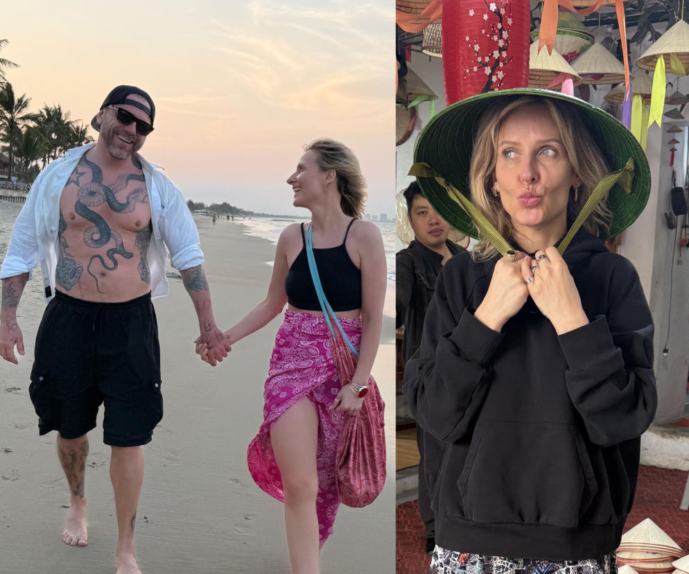 Patrycja Markowska z mężem w Wietnamie