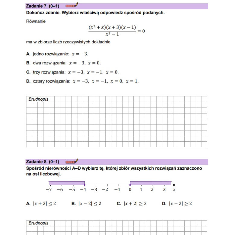Matura próbna matematyka 2023 - CKE (wrzesień 2022)