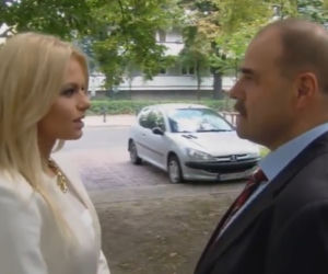 Ranczo 8 sezon odc. 96. Senator Kozioł (Cezary Żak), Monika (Emilia Komarnicka)