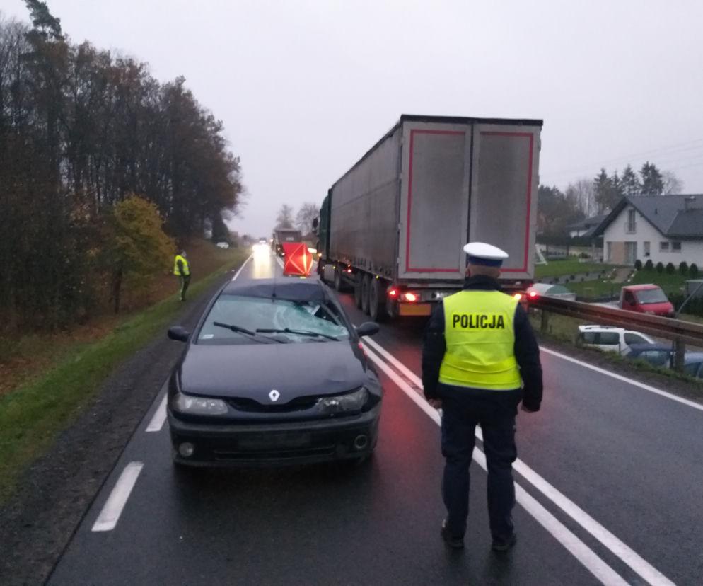 Marcinkowo. Potrącenie na DK 16