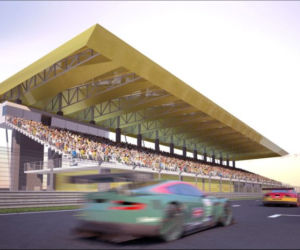Wizualizacja toru F1 w Gdańsku z lotu ptaka