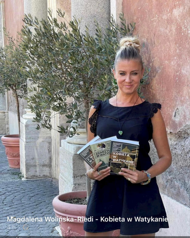 Magdalena Wolińska-Riedi z TVP - jej mąż był ochroniarzem papieży