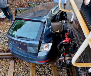 Polkowice. Wypadek na przejeździe kolejowym