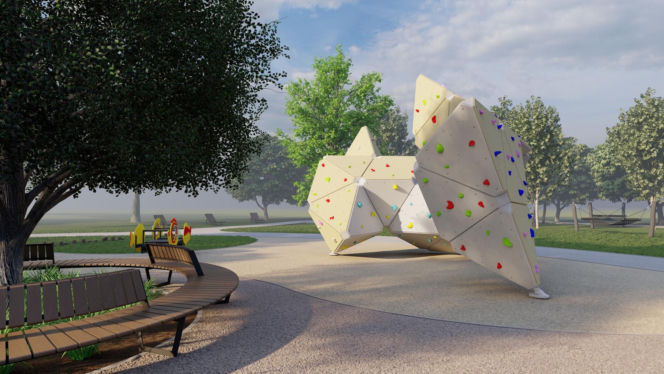 Wizualizacje parku południowego w Gliwicach