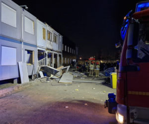 Na miejscu pracowało 7 zastępów straży pożarnej w tym Specjalistyczna Grupa Poszukiwawczo-Ratownicza Gdańsk