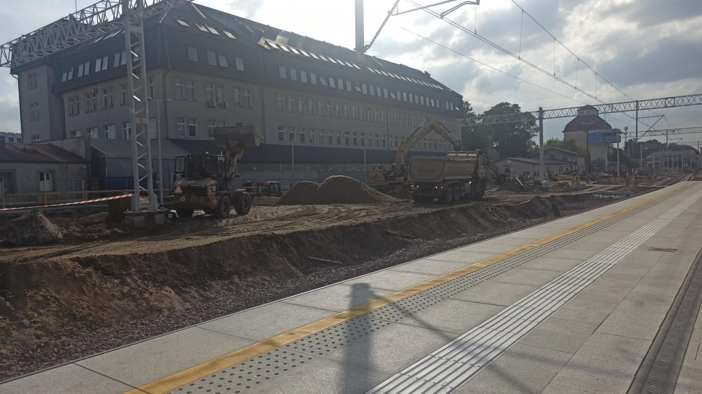 Dworzec Główny - postępy przy budowie