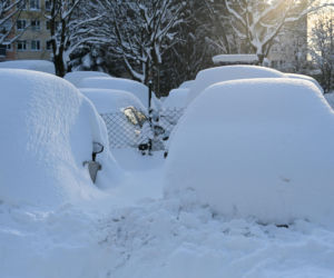 Północ Polski zasypana śniegiem. Słupsk pod 60-centymetrową warstwą bieli