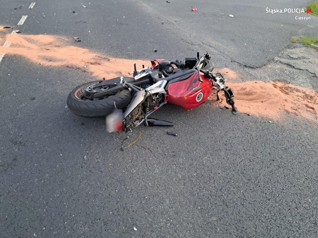 Tragedia w Ustroniu. Zginął 19-letni motocyklista. "Kobieta nie ustąpiła mu pierwszeństwa"