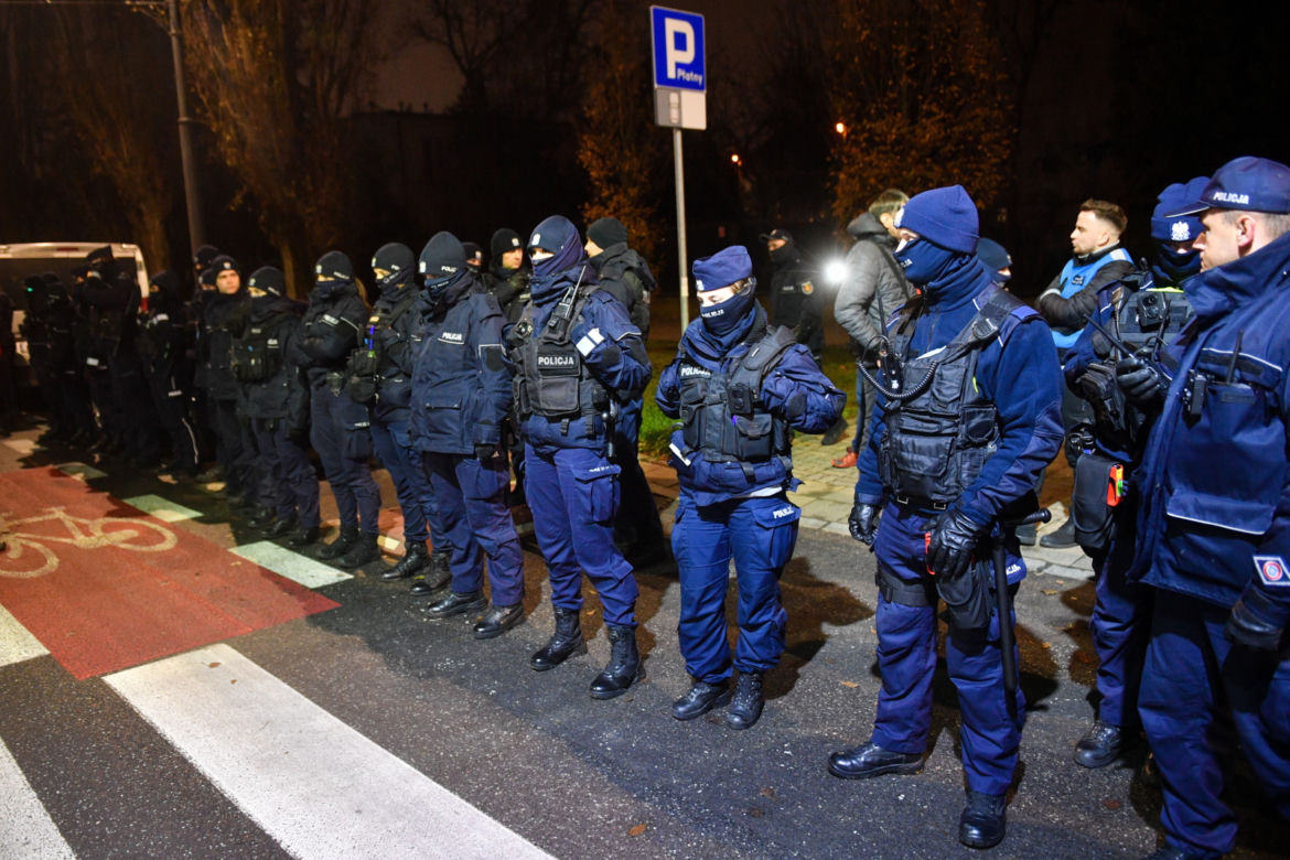 Protest pod domem Jarosława Kaczyńskiego