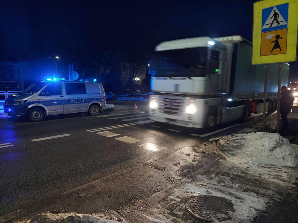 Potrącenie pieszego w Wąchocku