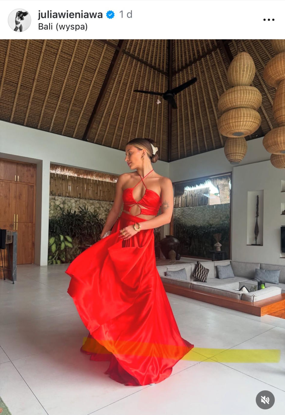 Julia Wieniawa na Bali