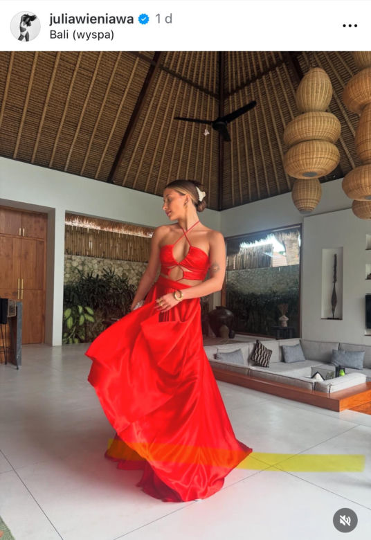 Julia Wieniawa na Bali