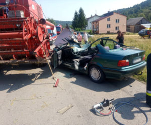 Skosił kombajn