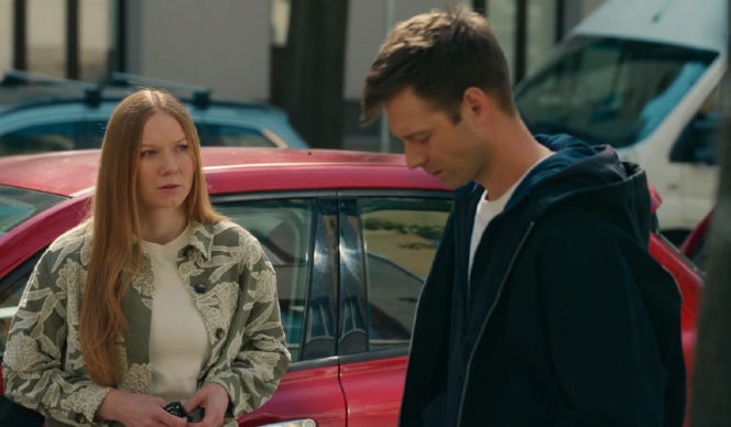 Na dobre i na złe nowy sezon. Mario (Marcin Korcz), Wiktoria Consalida (Katarzyna Dąbrowska)