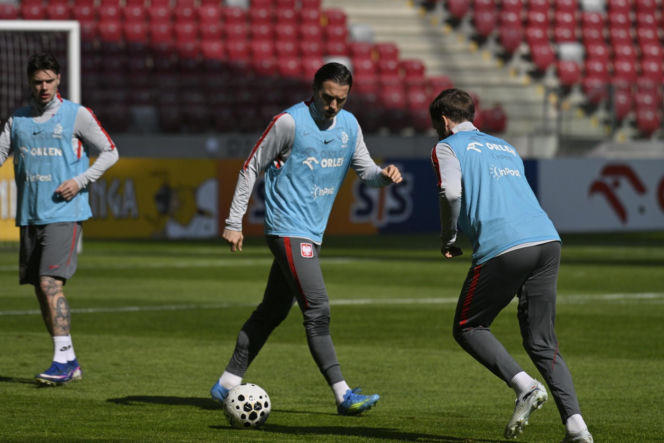 Trening reprezentacji Polski przed meczem ze Szwecją