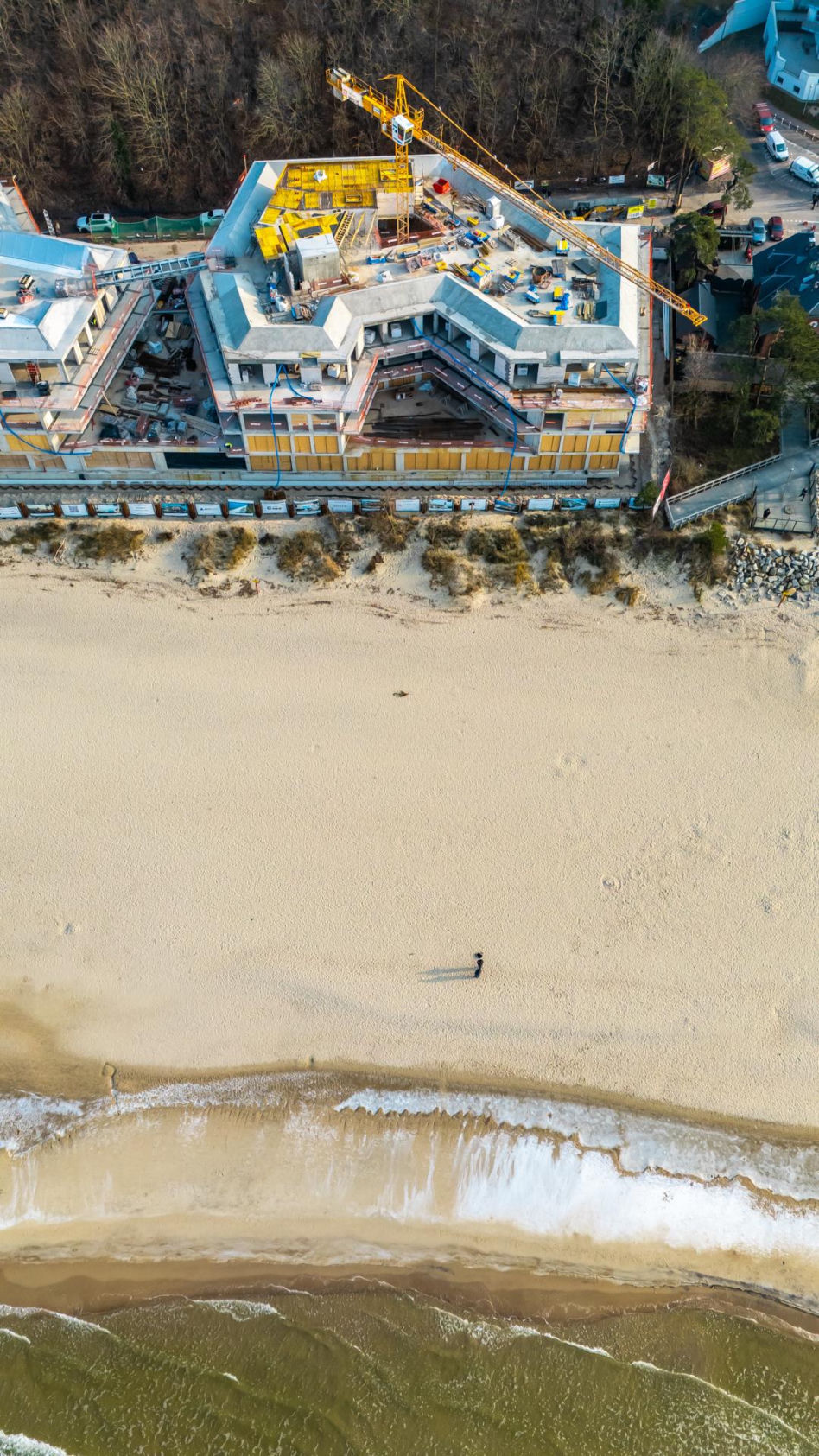 The Sea Resort w Międzyzdrojach podczas budowy