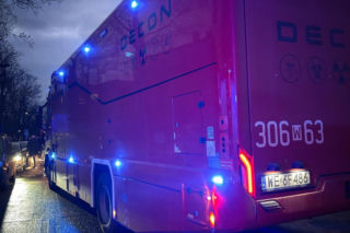 Szkoła Podstawowa nr 5 w Siedlcach ewakuacja czynności straży pożarnej