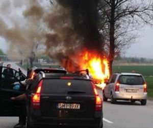 Spłonęła w samochodzie na oczach innych kierowców! Tragedia w Orzeszu