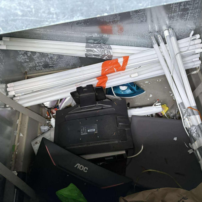 Doda cudem uniknęła śmierci! Właścicielka wyrzuciła ją do kontenera na elektrośmieci