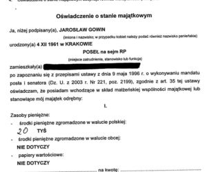Gowin ma mieszkanie za... 350 zł