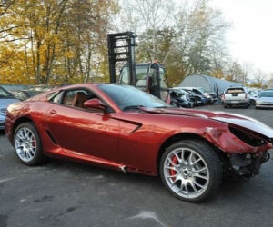 rozbite Ferrari 599 Cristiano Ronaldo