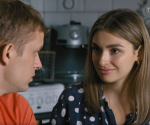 Barwy szczęścia, odcinek 2360, Klara (Olga Jankowska), Hubert (Marek Molak)