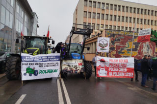 Rolnicy z regionu Siedleckiego protestowali w Siedlcach