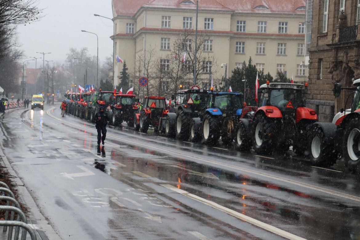 Protest rolników w Poznaniu 
