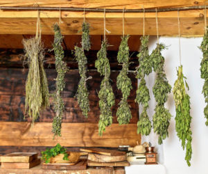 Wnętrze łemkowskiej chaty