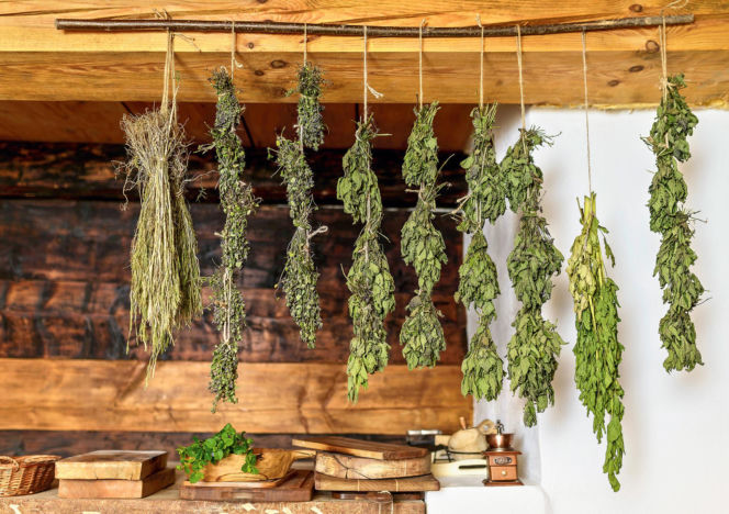 Wnętrze łemkowskiej chaty