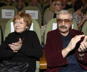 Maria Czubaszek i jej mąż Wojciech Karolak