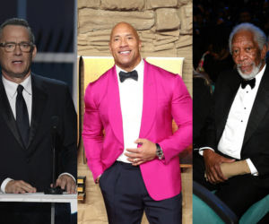 Tom Hanks, Dwayne Johnson, Morgan Freeman