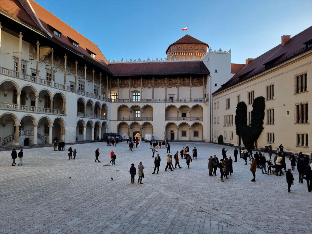 Zamek Królewski na Wawelu - dziedziniec