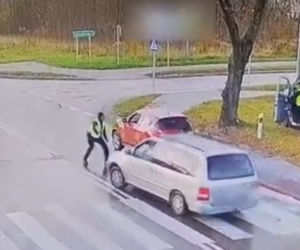 Hajnówka. Syryjczyk próbował potrącić policjanta. Wiózł dziesięciu migrantów