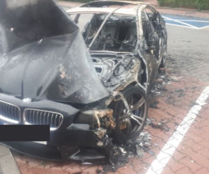 Na krakowskim Kurdwanowie spłonęło BMW