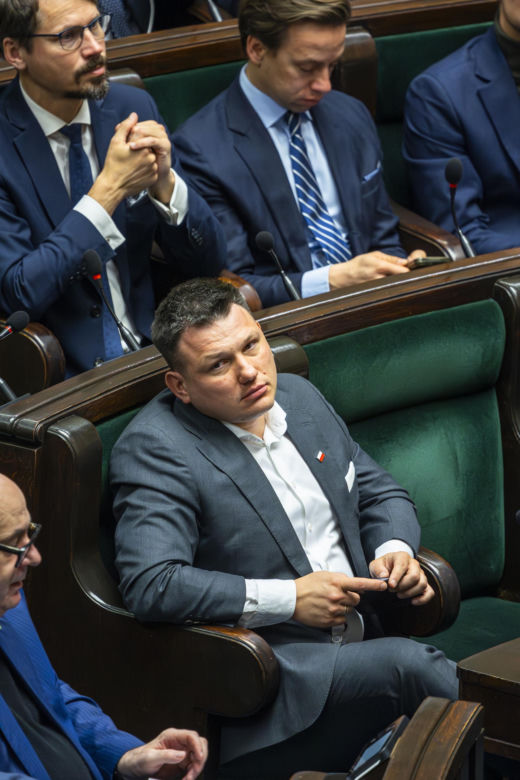 Sławomir Mentzen na zakupach w galerii