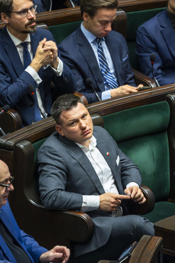 Sławomir Mentzen na zakupach w galerii