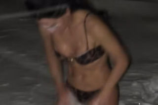 Justyna Steczkowska morsuje na śniegu