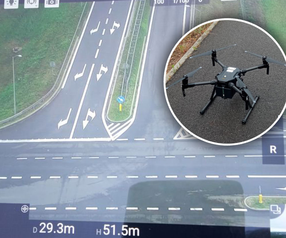 Policja wystawiają mandaty z nieba. Pomaga im specjalny dron