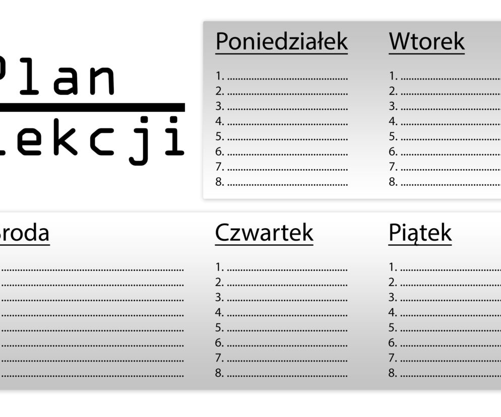 plan lekcji 5