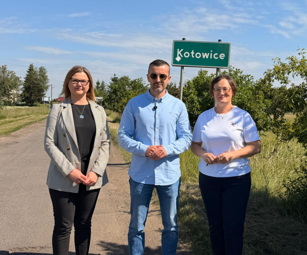 Remont drogi między Leszkowicami a Kotowicami