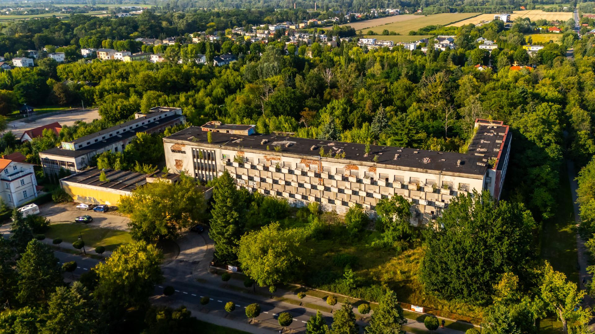 Opuszczone sanatorium wojskowe Wiarus w Ciechocinku