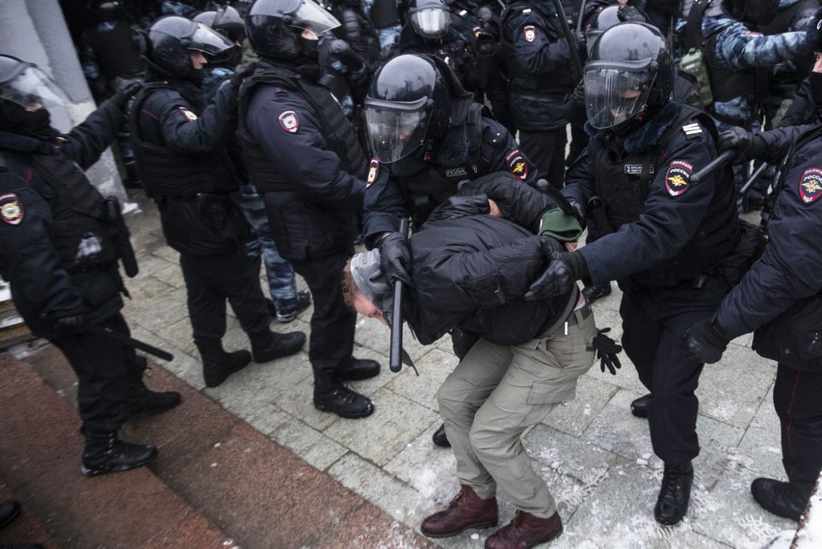 Wyszyli na ulice dla Navalnego. Protesty w Rosji.