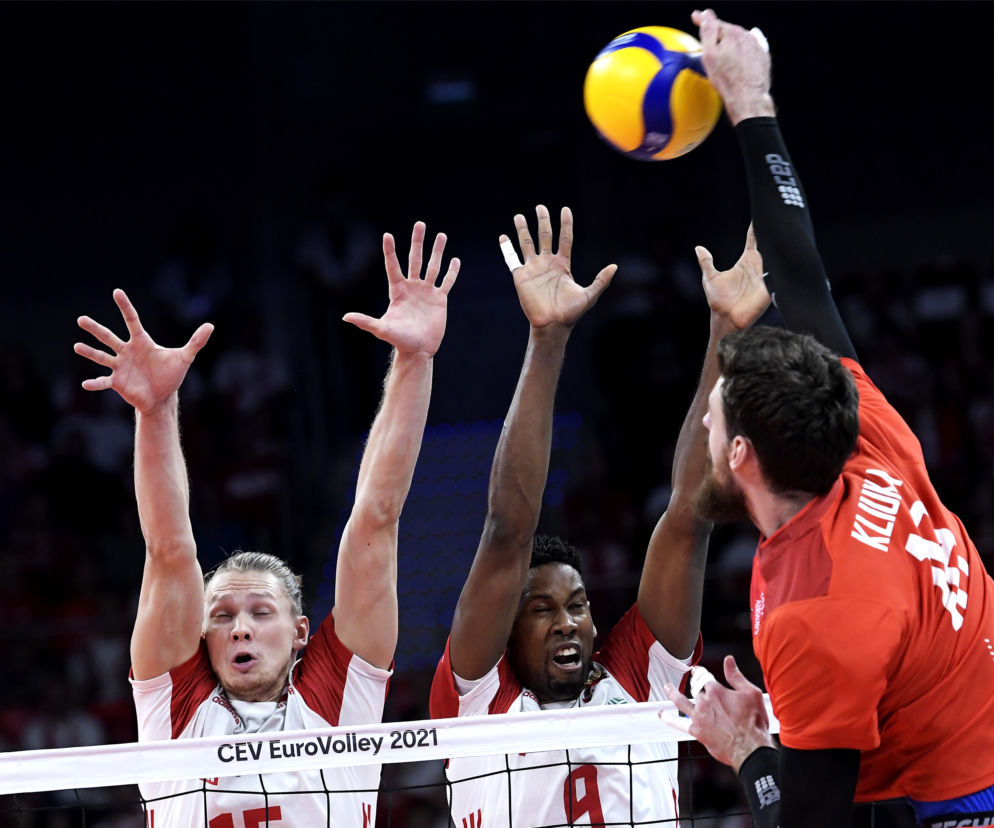 Siatkówka, mistrzostwa Europy 2021, Polska, reprezentacja Polski, Wilfredo Leon, Jakub Kochanowski, Jegor Kliuka