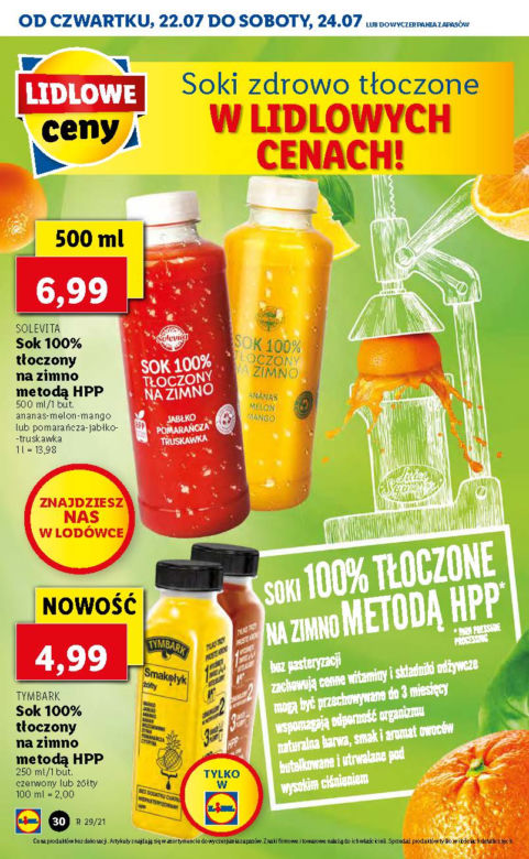 Soki zdrowo tłoczone