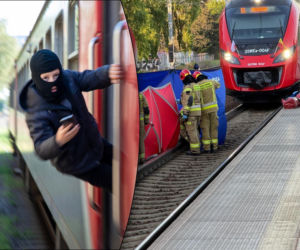 W kominiarkach wspinają się na pociągi i nagrywają. PKP ostrzega. Śmiertelny trend dotarł do Polski