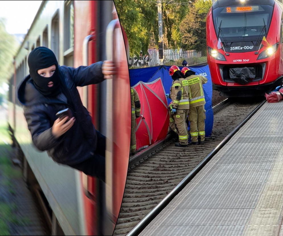 W kominiarkach wspinają się na pociągi i nagrywają. PKP ostrzega. Śmiertelny trend dotarł do Polski