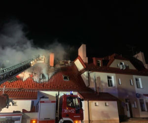 Pożar budynku wielorodzinnego przy ul. Sportowej w Tarnowie