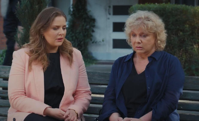 M jak miłość odc. 1897. Anita (Melania Grzesiewicz), Anna Lerman (Dorota Kamińska)