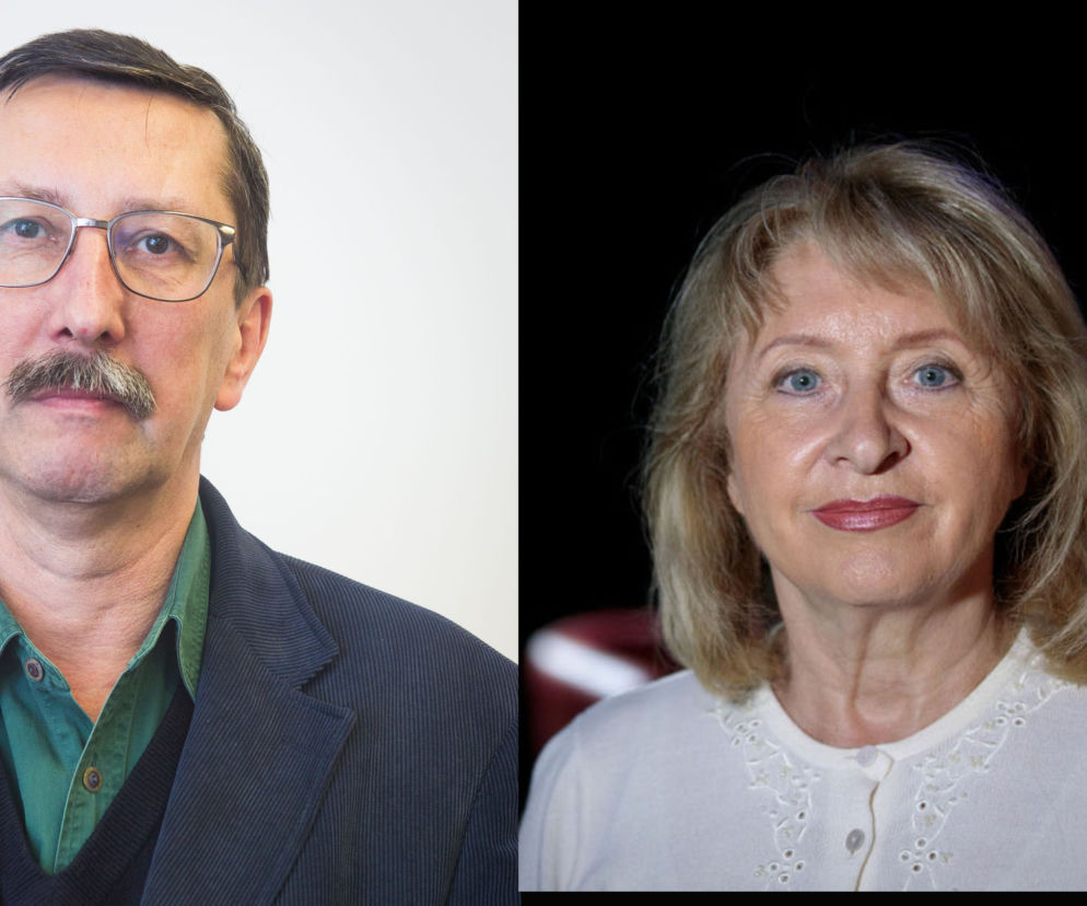 Jan Żaryn i Jolanta Hibner